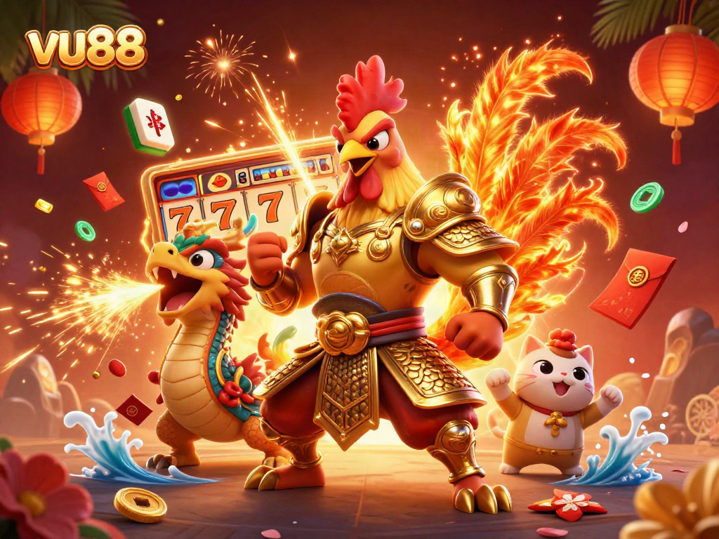 Experience thrilling gameplay with vu88's dynamic slots and vibrant 3D characters.