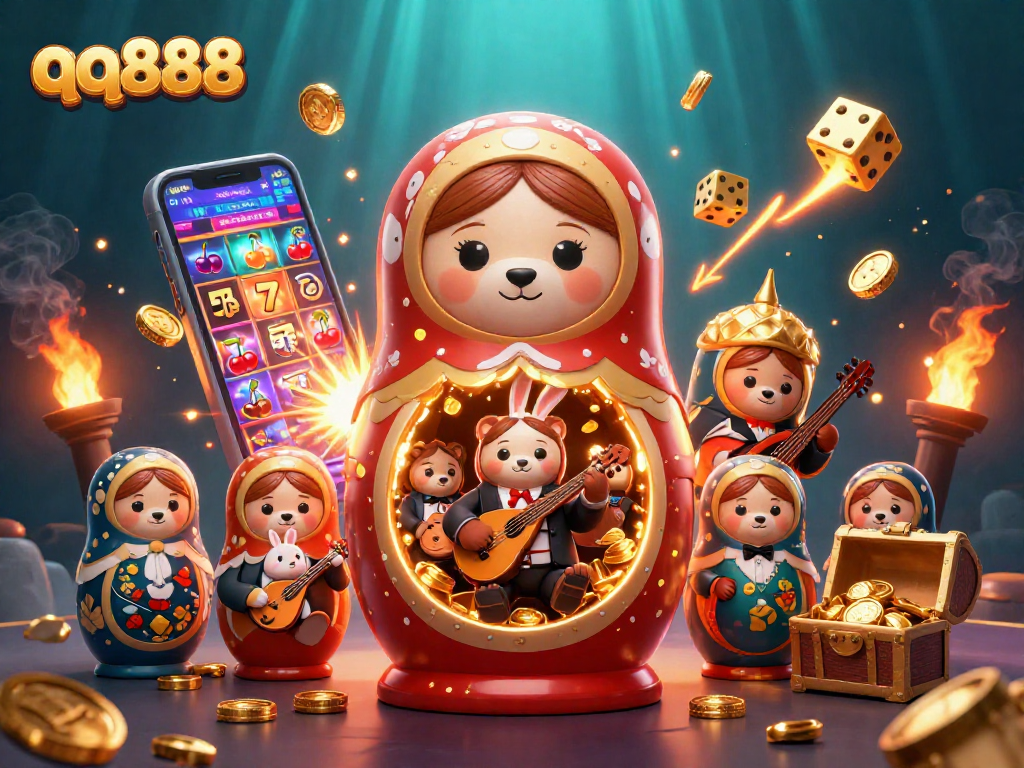 Experience thrilling moments with qq888 as a bear reveals hidden fun in an exciting casino scene.