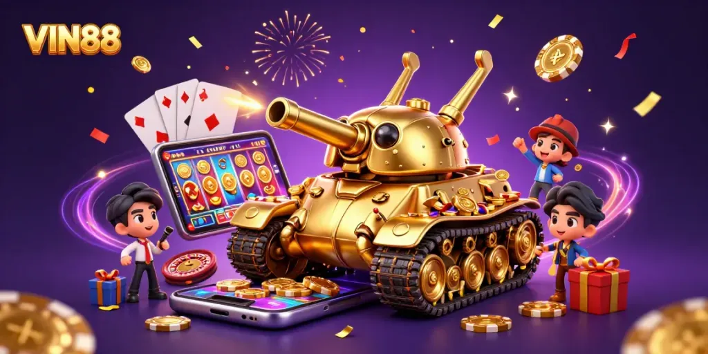 Experience the excitement of VIN88 with colorful slot games and festive celebration!