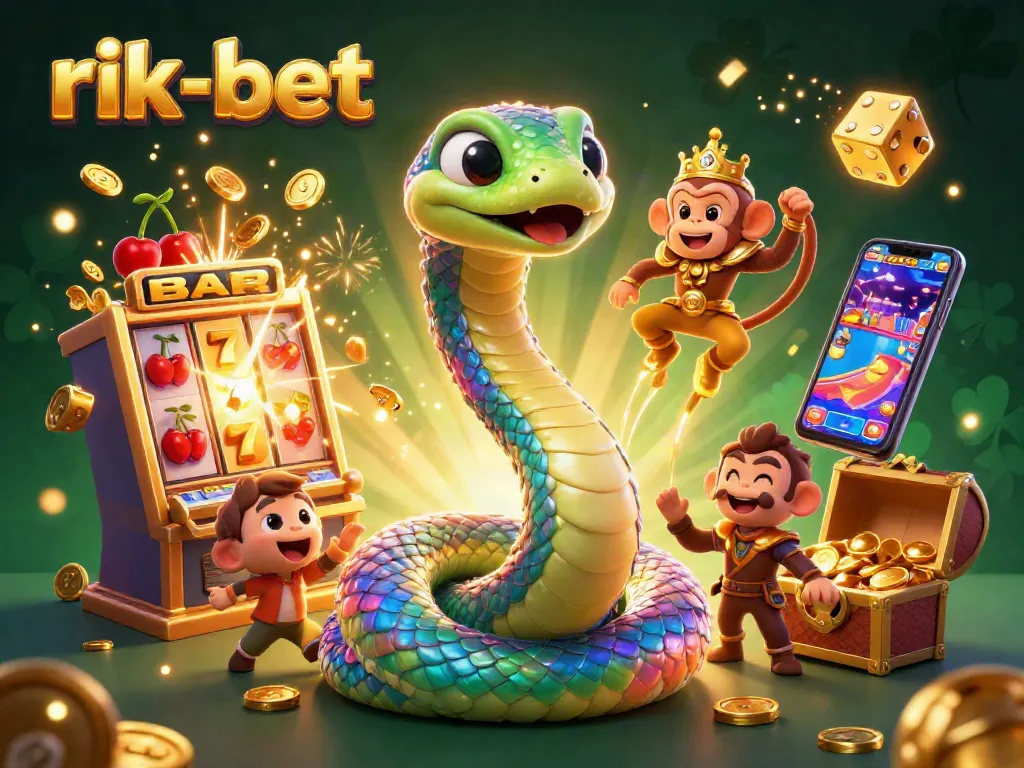 Experience the thrill of rik-bet with vibrant casino elements and lively characters.