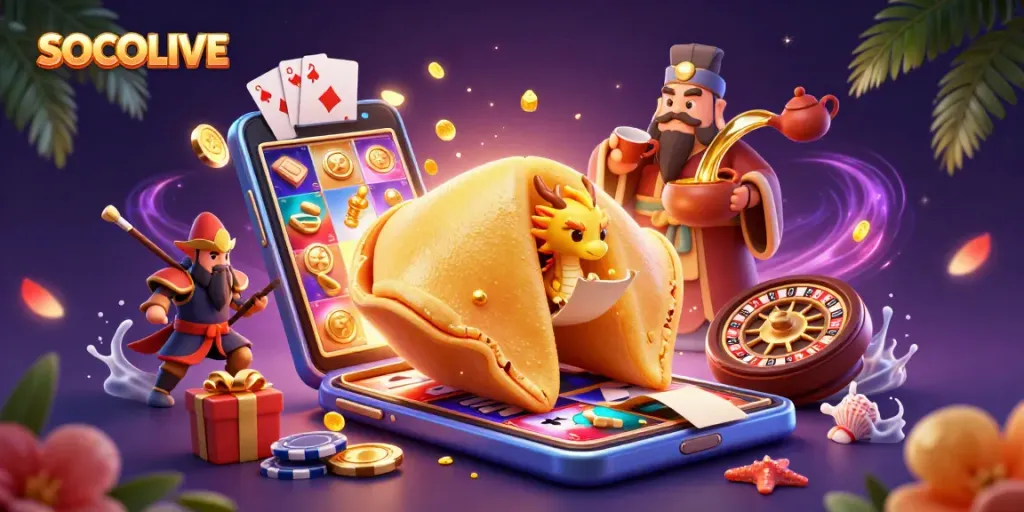 SOCOLIVE enhances the gaming experience with dynamic characters and vibrant slot game elements.